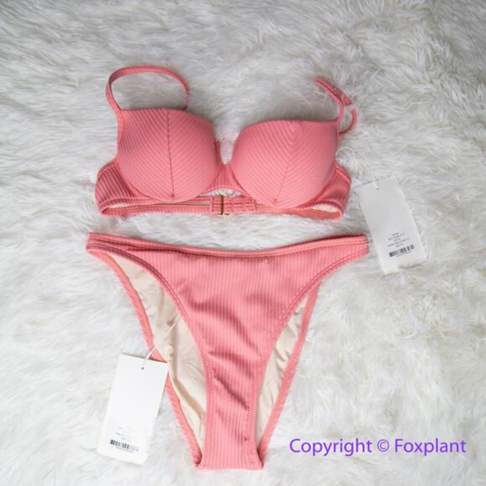 New! Set! Free People x‎ Peony panel balconette highline pant bikini, size XS - Picture 3 of 10